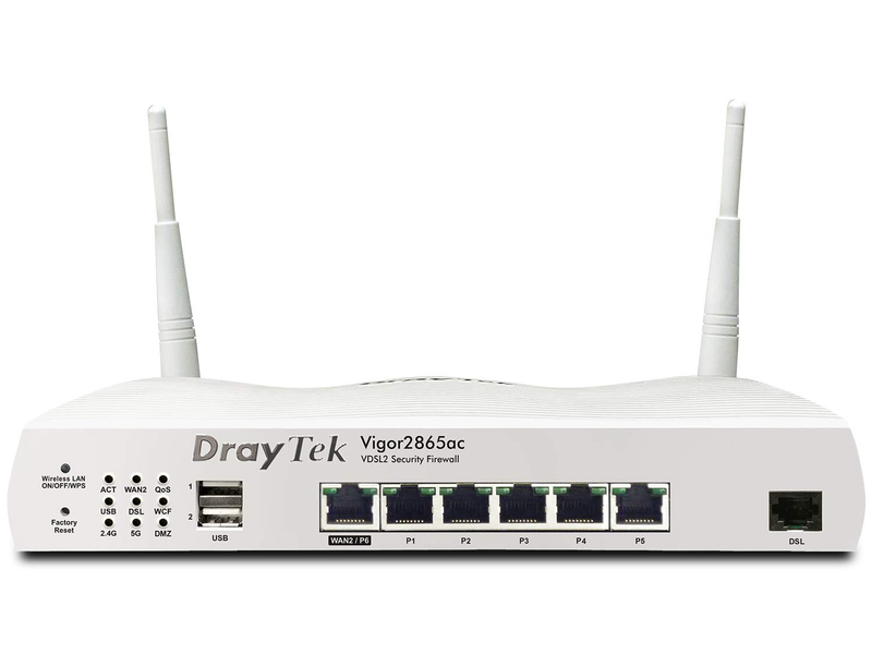 Draytek Vigor 2865 VDSL and Ethernet Router with AC1300 Wi-Fi-Draytek-Draytek,router