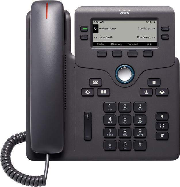 Cisco 6841 IP / SIP desk phone. Non PoE, includes PSU-cisco-Cisco,desk phone