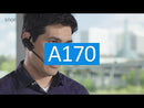 The new Snom A170 is a wireless headset accessory for Snom phones that offers not only the highest quality, but also maximum mobility. This light and functional headset has a broadband loudspeaker and a microphone that features passive noise cancelling, designed to filter out annoying background noise.