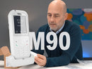 The M90 DECT handset is specially designed for use in hospitals and homes and wherever cleanliness and hygiene play an important role.  To guarantee this, the M90 has a special antibacterial housing that has also been tested according to JIS-Z801. This makes the device not only easy to clean, but also provides no breeding ground for bacteria and viruses.