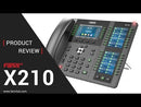 Designed for business managers and busy office professionals such as receptionists, the Fanvil X210 is designed to streamline communication by bringing together an array of features/functions in one device. Featuring HD voice, integrated Bluetooth