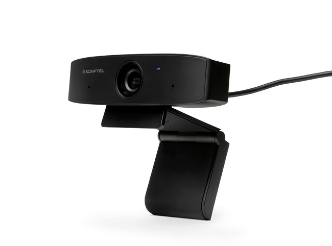 The Konftel HD webcam is easy to use with its simple plug and play USB features making the Konftel CAM10 is the perfect home and traditional office companion. Users can benefit from full 1080p HD video with 4x digital zoom and built-in privacy shutter, sitting comfortably on top of a monitor or threaded tripod.